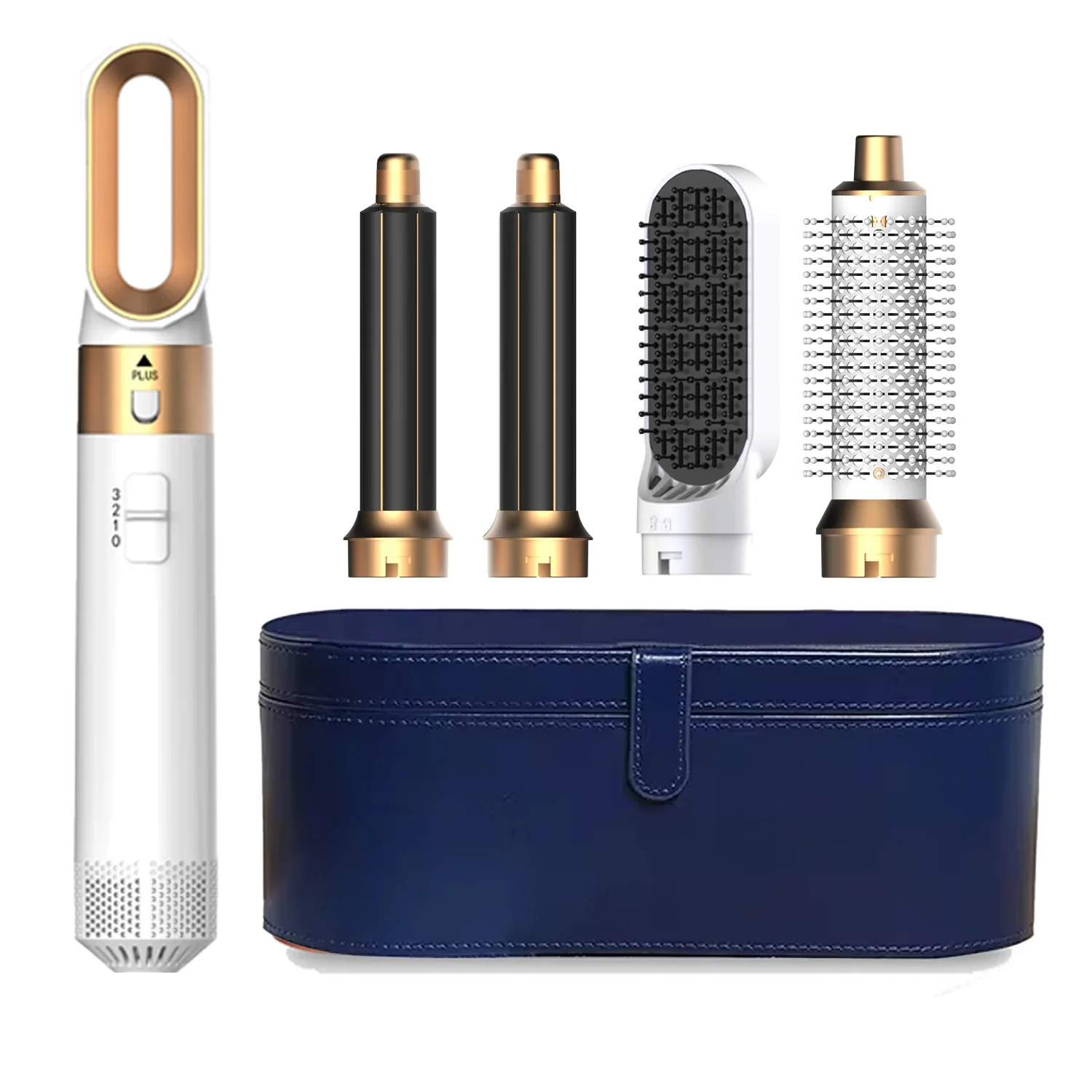 

5 в 1, расческа-фен с щеткой горячего воздуха, щипцы для завивки и выпрямитель для волос для увеличения объема и профессиональной укладки волос