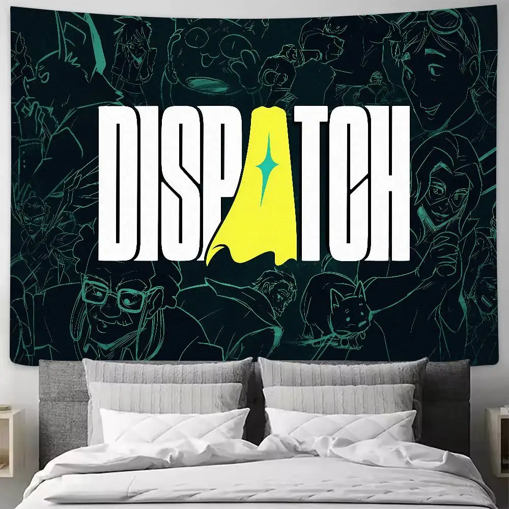 Cool New Video Game Dispatch Tapestry Decoration Bedroom Dormitory Background Cloth Holiday Home Party Living Room Club Tapestry