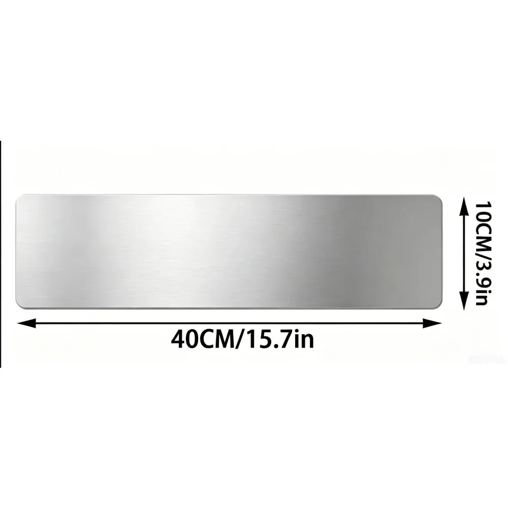 2D Flat Rustic Aluminum Wall Plaque, Vintage 