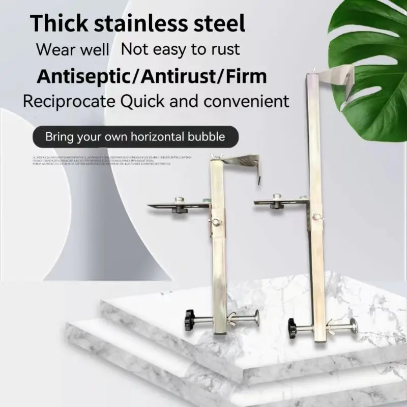 

Stainless Steel Level Bracket Hanging Wall Bracket Moving The Wall Frame Adjustable Llifting Support Bracket Level Holder Laser
