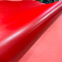 Leather hide cow skin thick genuine leather 2 mm red good leather bag wallet shoes the first layer of leather tanned skin