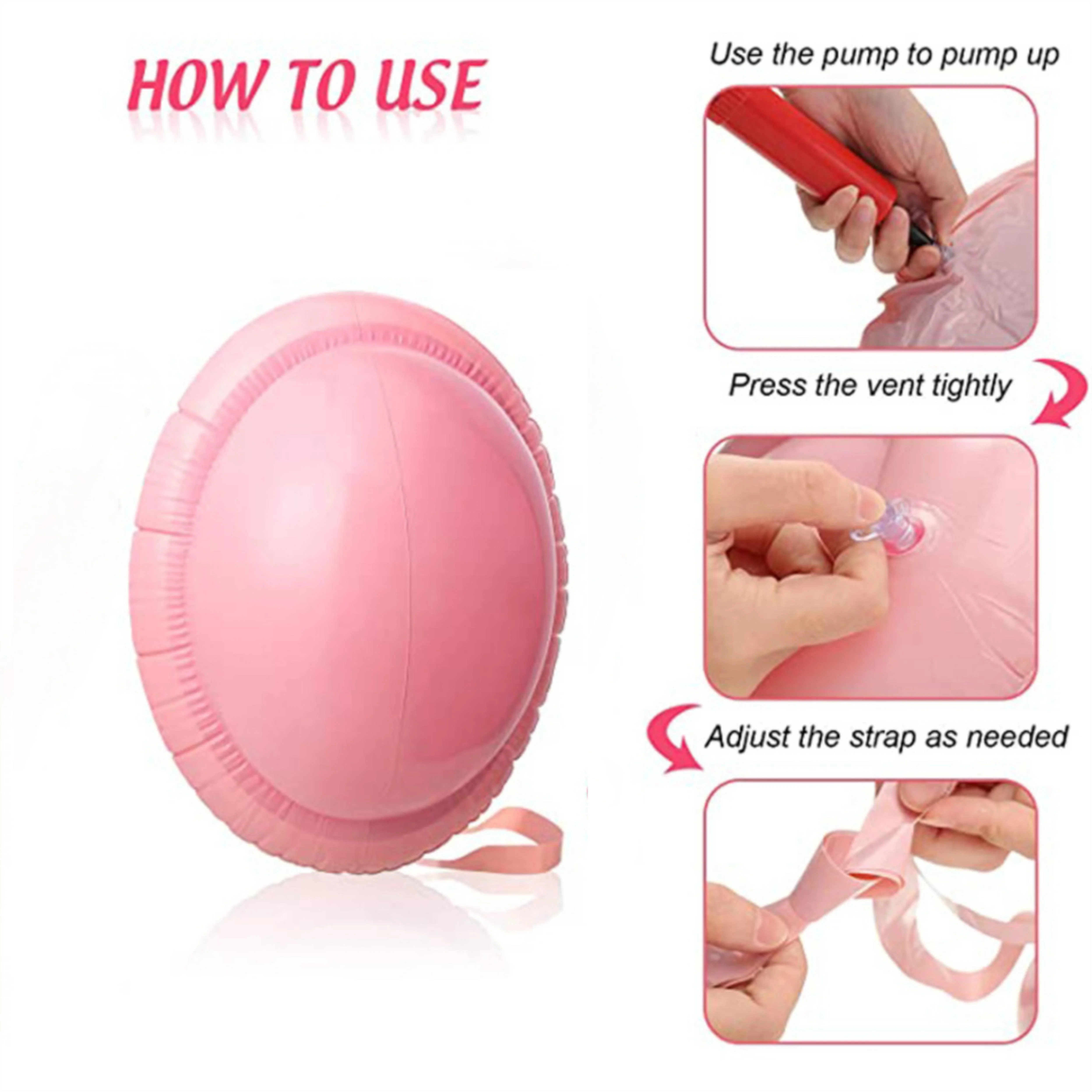 풍선 산타 클로스 배꼽 PVC 크리스마스 소품 재미 있은 크리스마스 똥 역할 놀이 무대 놀이 의상 소품