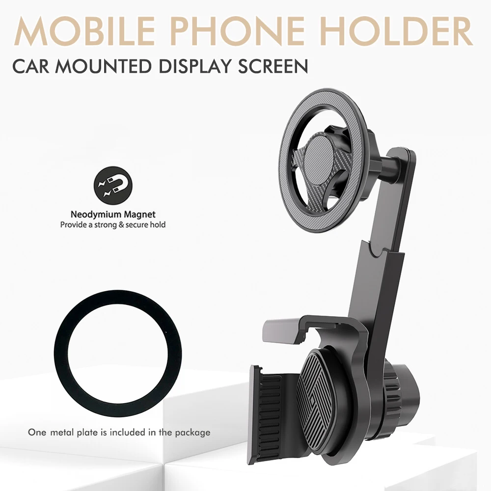 

Magnet Car Mounted Display Screen Mobile Phone Holder 360 Degree Freely Rotation Mount Usded For Car Electric Vehicle