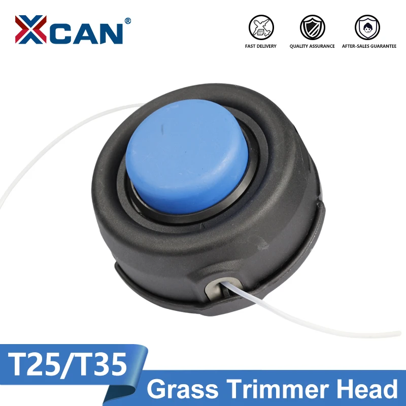 Xcan t25/t35 cabeça de aparador de grama com linha de náilon para husqvarna cortador de grama aparador de cordas cortador de escova acessórios de ferramentas de jardim