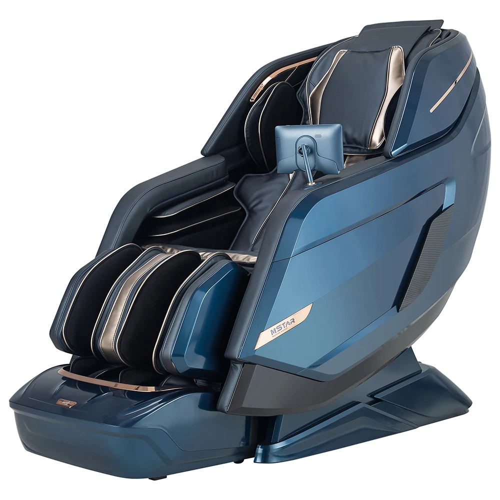 New Style U Shape Pillow Ghe Massage Heating Back and Calf Roller Hip 4D Full Body Massage Chair With Ai Voice Control