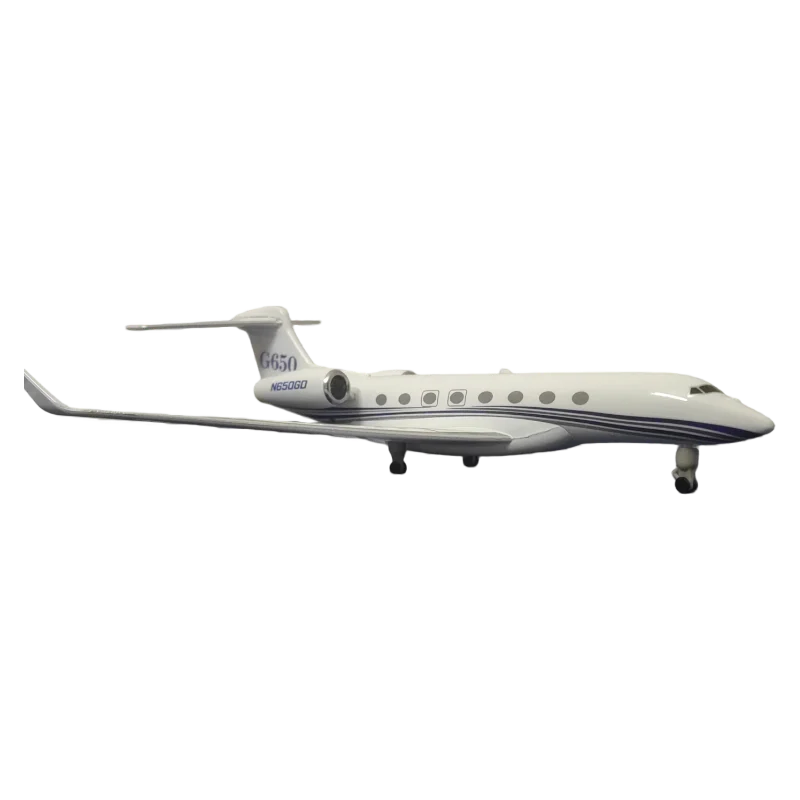 Gulfstream G650ER 1/400 Scale Diecast Metal 21cm, Business Jet Model, Airport, Collectible for Adults, Toys for Children, Gift