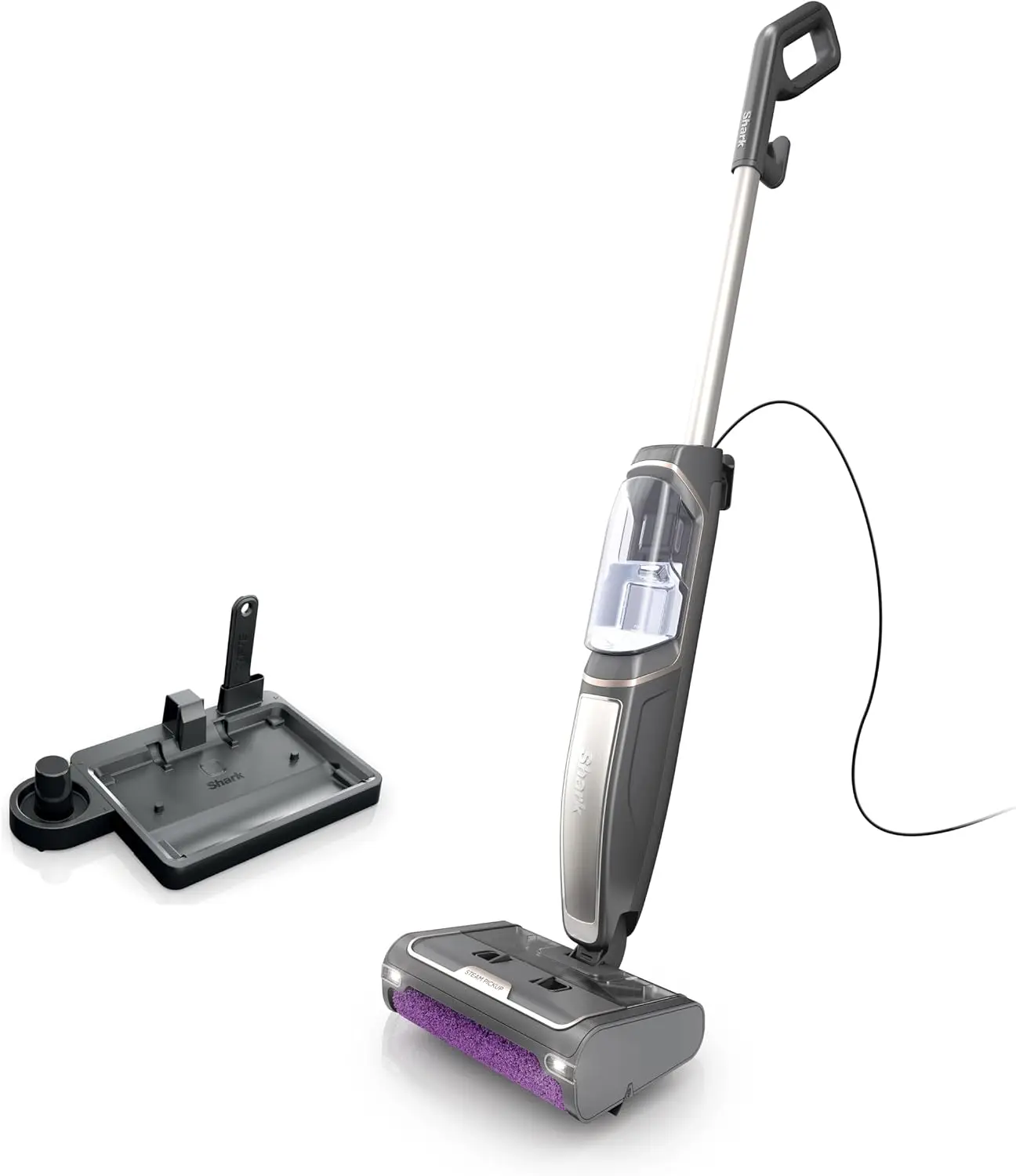 3‑in‑1 Steam Mop SD201,Steam Pickup Steam Cleaner,Picks Up Debris Deep Scrubs Steam Sanitize,Lightweight Home Floor Cleaner for Hardwood Tile Laminate Sealed Hard Floors,Renewed Household Cleaning Tool
