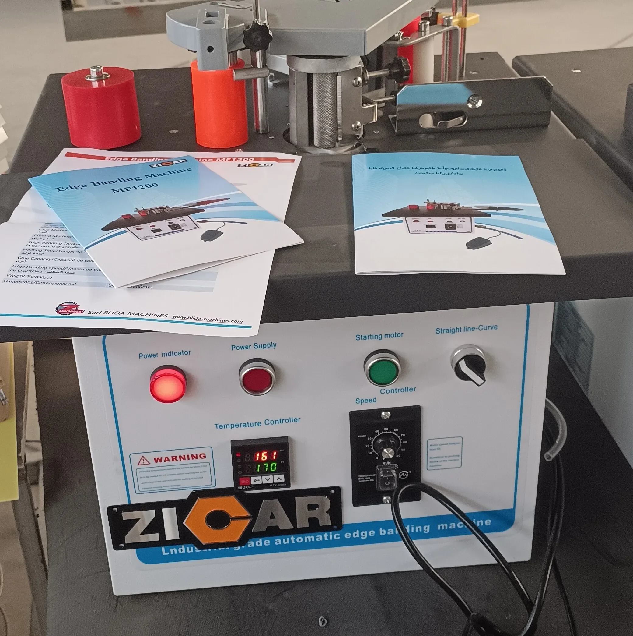 ZICAR Small Mini Banding Machine Wood Pvc Manual Edge Bander on Sale Small Semi-automatic Manual Edge Banding Machine