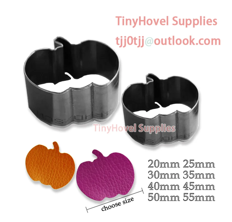 20mm-100mm Pumpkin shape Steel Rule Die Cut, Steel Cutting Mold for Leather, Steel Punch -Cutter for leather crafts (NB033)