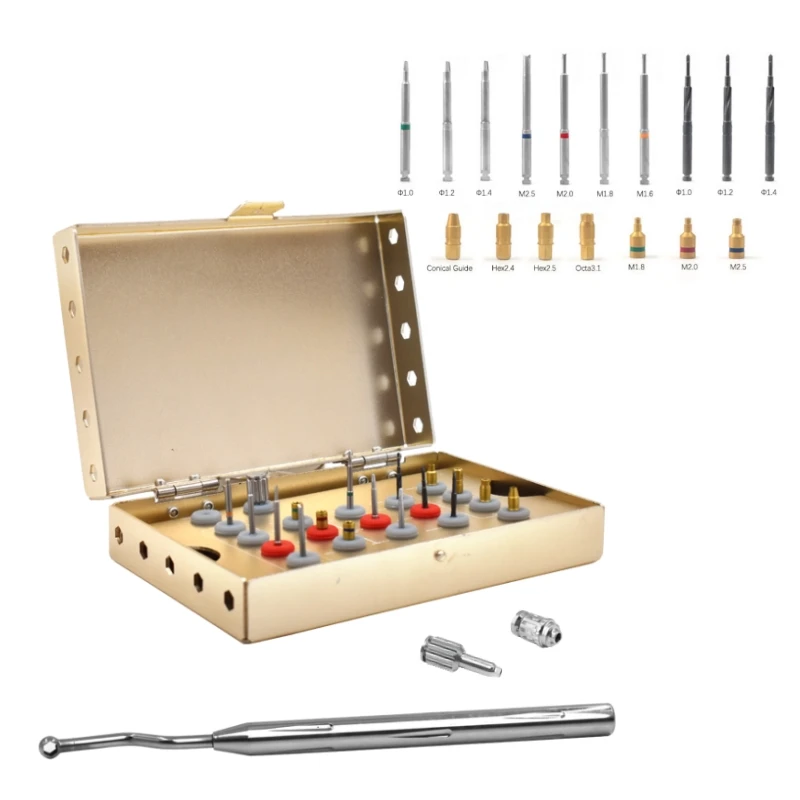 Den tal imp lant Surgical Screw Remover kit Drills Bit Kit Den tal imp lant Universal Tool Medical Grade Surgical Instruments