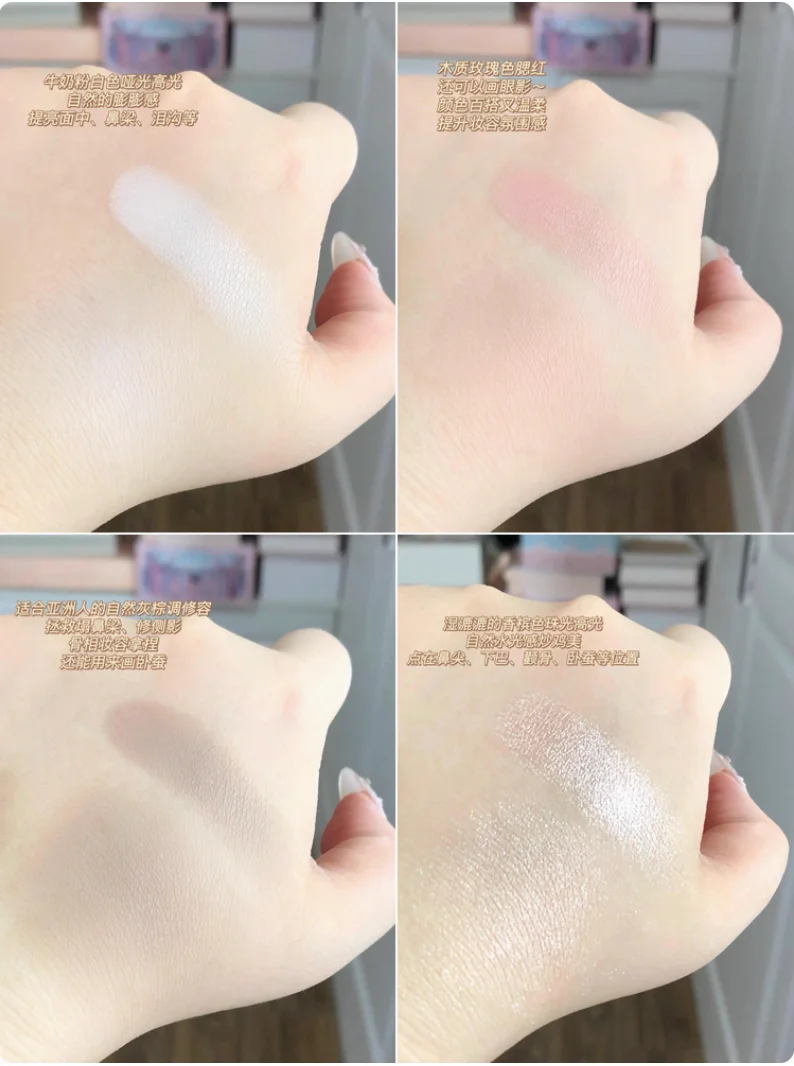 Amante da paixão PL Escultura Contorno Paleta Sombra/Fard/Resaltador Versátil Multiuso Maquiagem Facial Cosméticos