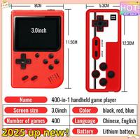 Classy-400-In-1 Video Game Console Retro Mini Game Plyer 3.0 Inch Color Pocket TV Game Console Dual Handheld Gamer Player Durabl