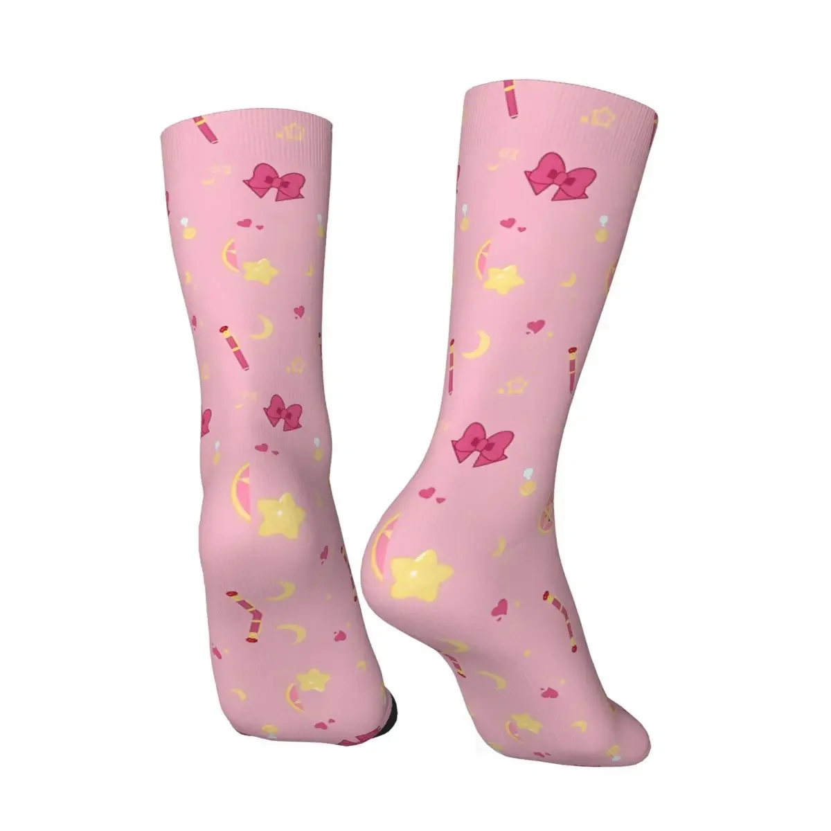 Magical Girl Pattern Sock for Men Hip Hop Vintage S-Sailor Moon Quality Pattern Printed Boys Crew Sock Casual Gift tops fugees