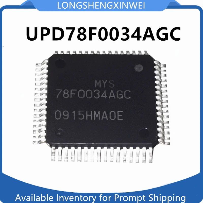 1PCS New Original UPD78F0034AGC D78F0034AGC QFP64 IC Chip in Stock