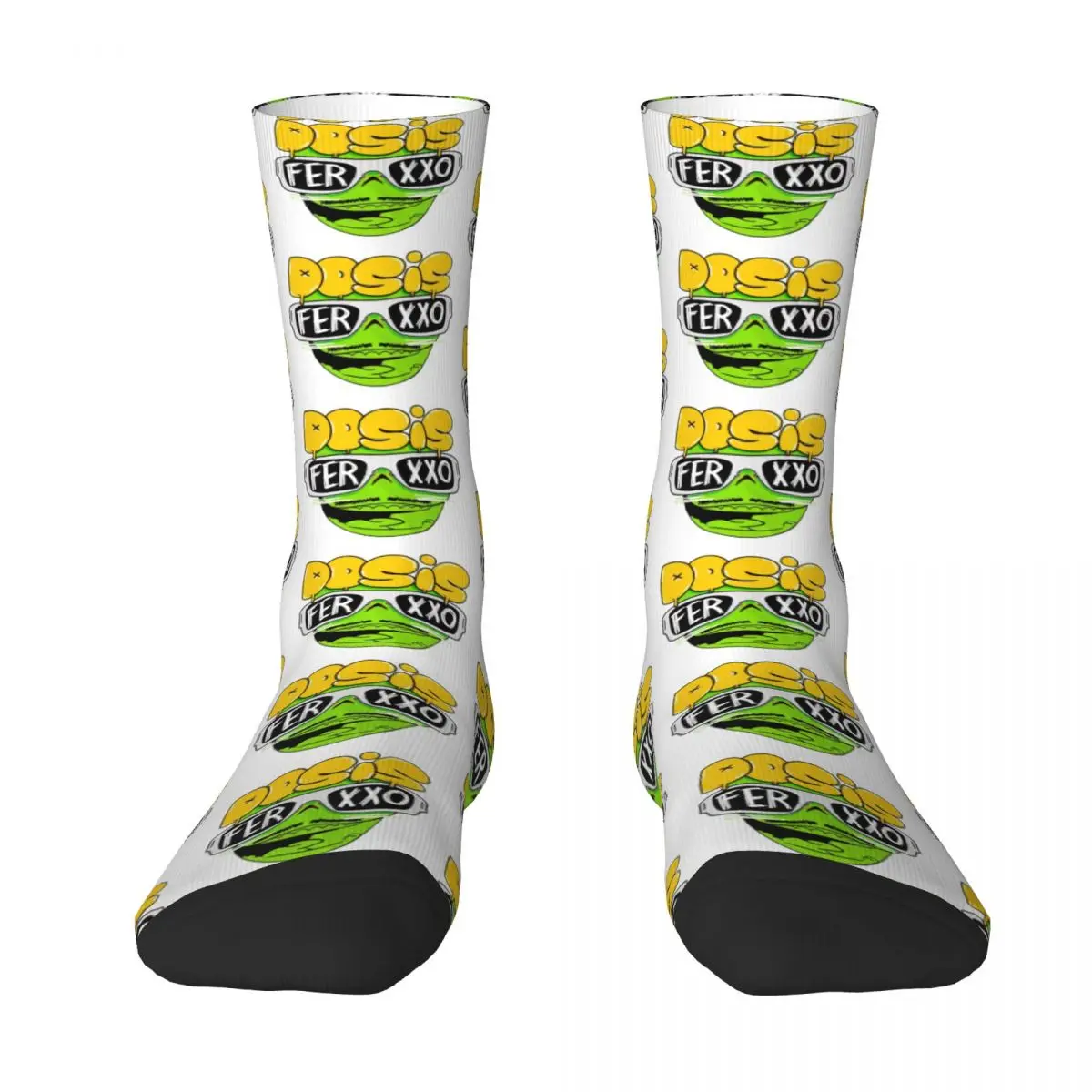 Autumn Winter Fashion Unisex Ferxxo Dose Animated Feid Glasses Socks Breathable Football Socks