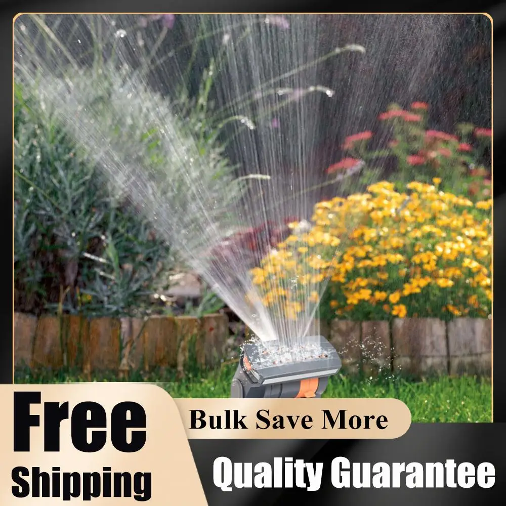 

Осциллирующий автоматический садовый разбрызгиватель с 4 режимами полива, 16 насадок, регулируемый поток для растений, трав и цветов