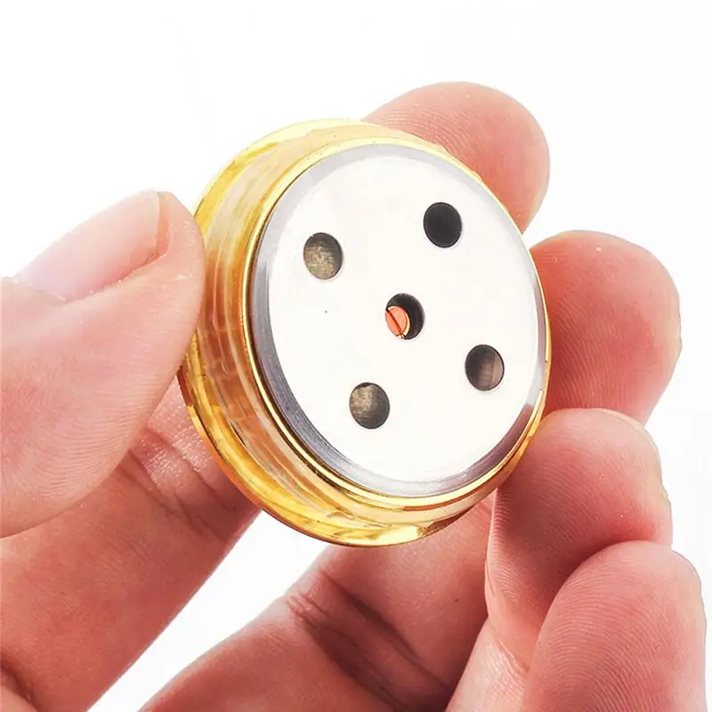 1pc Round Analog Hygrometer For Humidors Gold For Guitar Violin Cigars Smoke Box 36mm Metal Humidor Hygrometer Smoke Care Tools