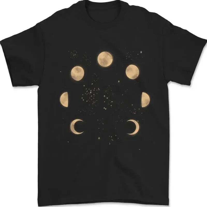 Camiseta Mondphasen Eclipse Vollmond Supermoon para Hombre, 100% Algodón
