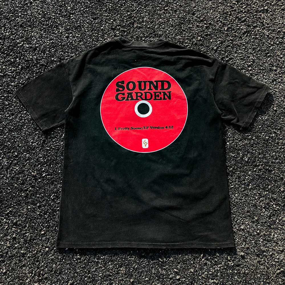 Cardigan Unissex de Verão Sound Garden Studio Heavyweight 260G, Estilo T-shirt, Moda