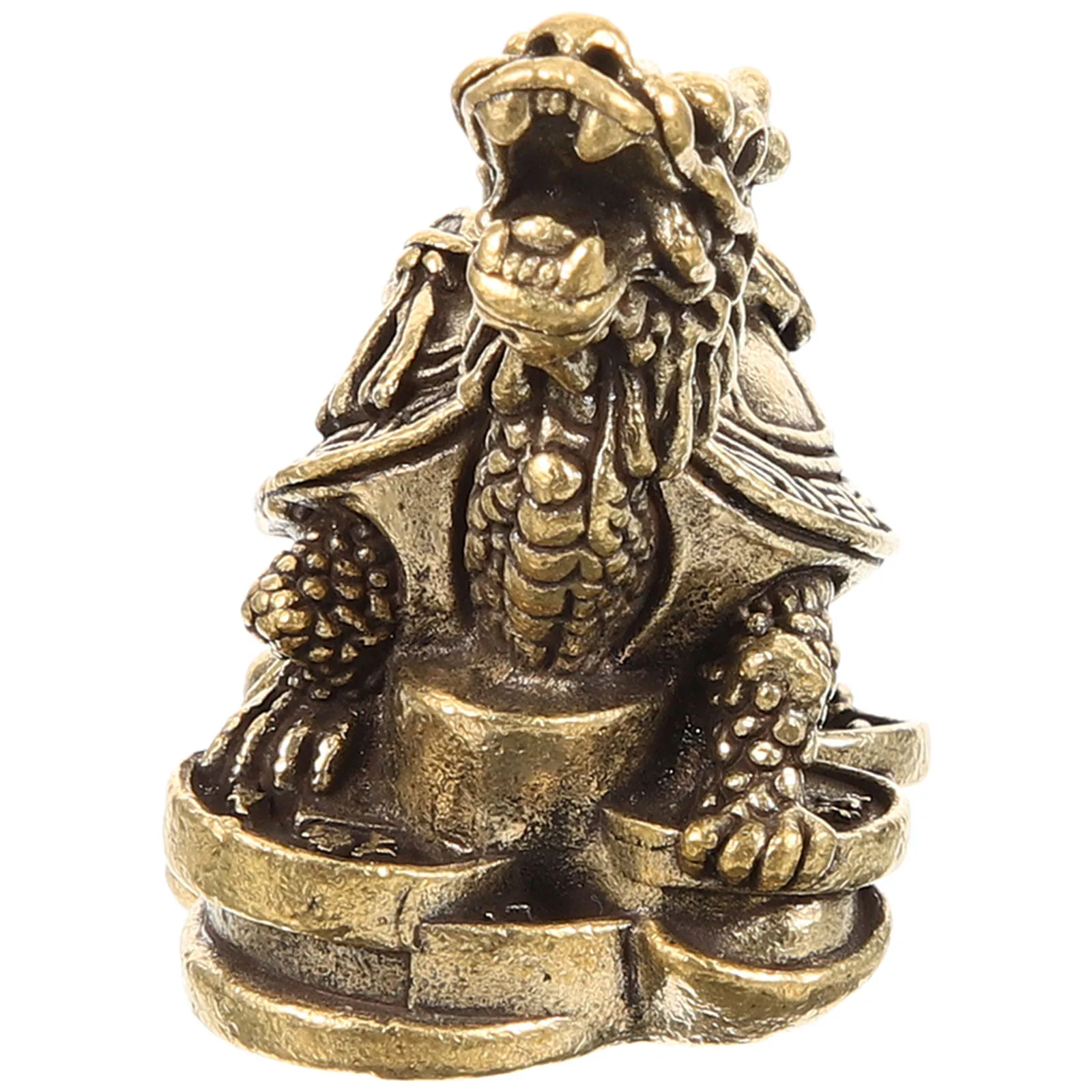 

Copper Coin Dragon Turtle Ornaments Figurines Home Decor Statue Indoor Tabletop Animal Decoration Miniature Statues