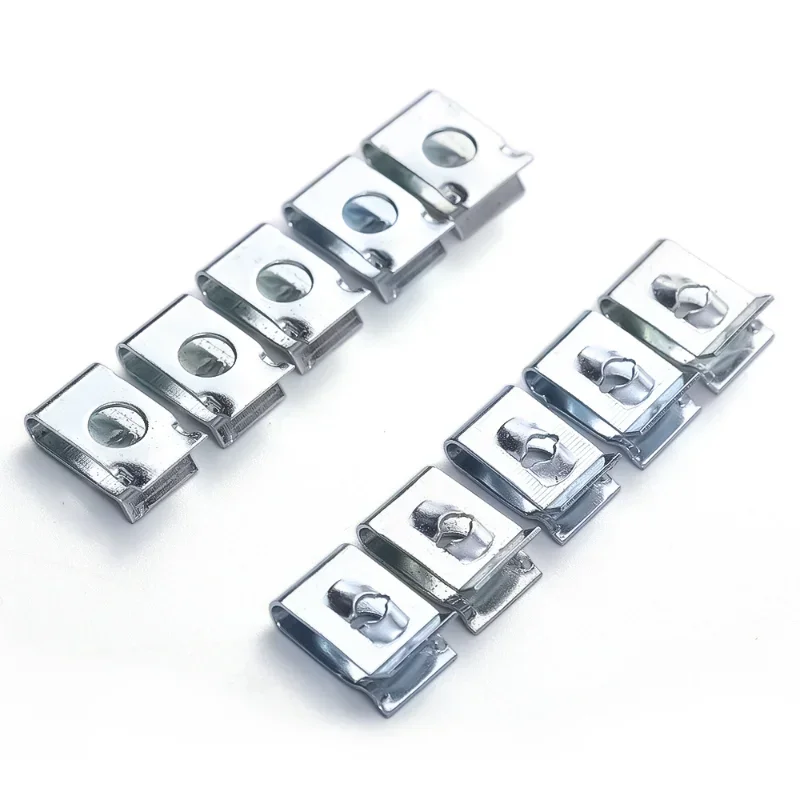 Metal U-clips for M4 and M5 Screws Car Bumper Fender Trim Panel Fastener U-shaped Self Tapping Screws Clamp Parts