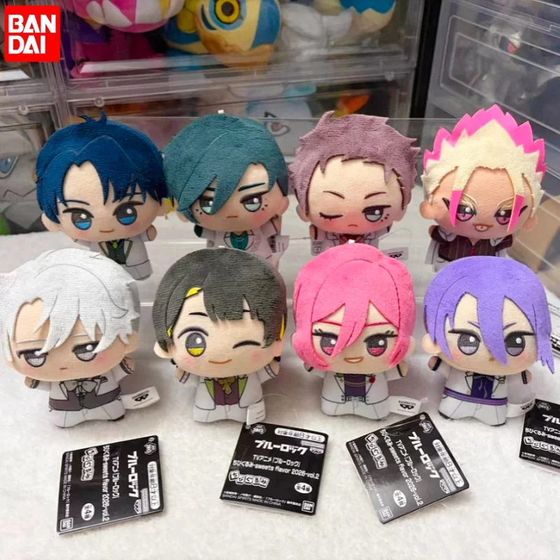 

In Stock Genuine Bandai Blue Lock Sweets Flavor Plush Dolls Birthday Gifts Rin Itoshi Sea Isagi Shidou Ryusei Nagi Bachira