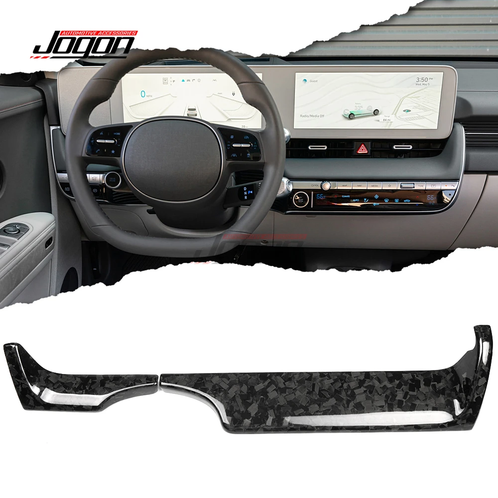 LHD Carbon For Hyundai Ioniq 5 NE 5 N SE 2022 2023 2024 2025 Car Interior Center Console Dashboard Panel Cover Trim Accessories