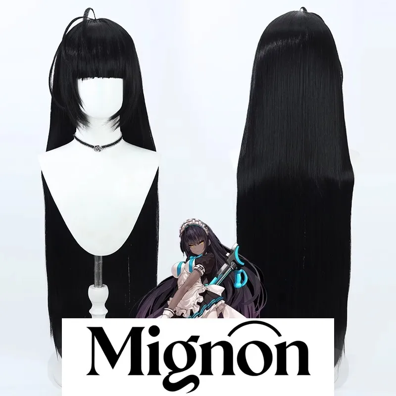 

Синий архив Kadojuta Karin, парик для косплея, длинные прямые черные волосы, силиконовая кожа головы, подарок на Хэллоуин