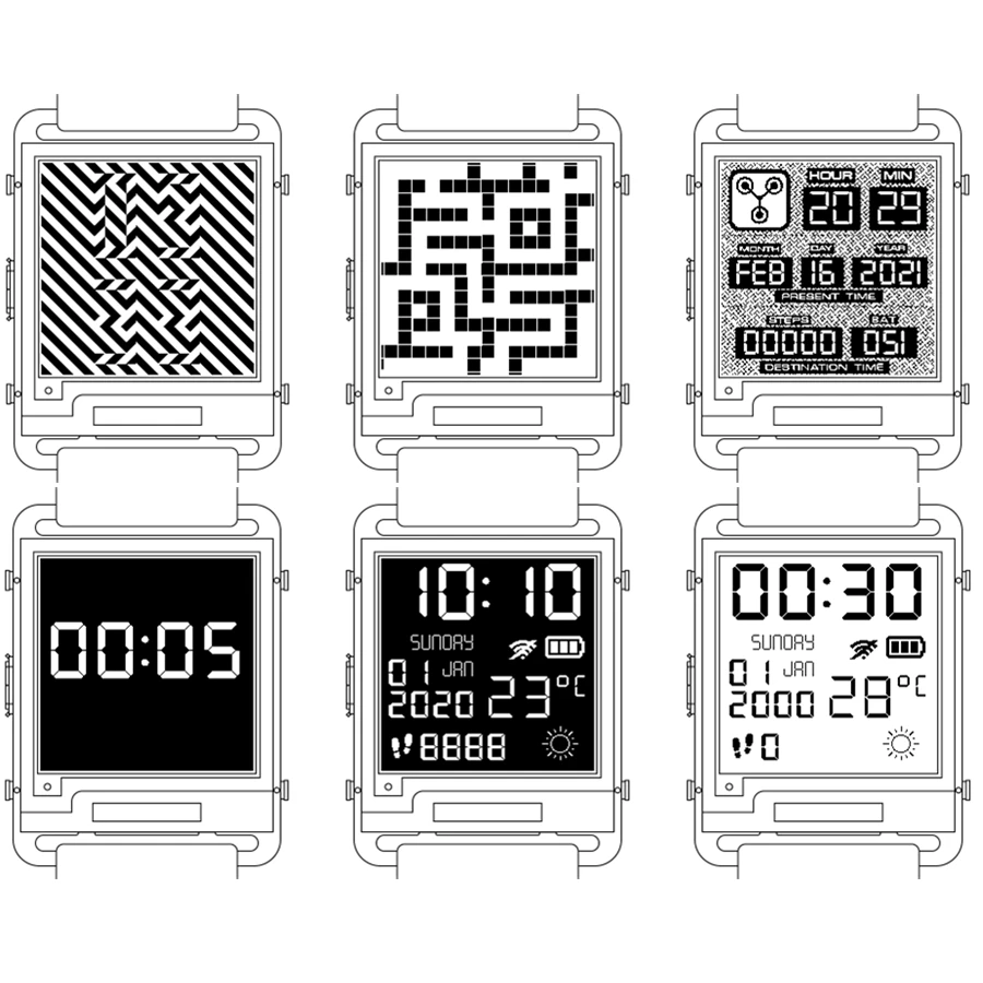 Zegarek V2.0 - Esp32 Zegarki elektroniczne w pełni z otwartym źródłem Smartwatch Zegarek z papierem e-papierowym ze sprzętem i oprogramowaniem open