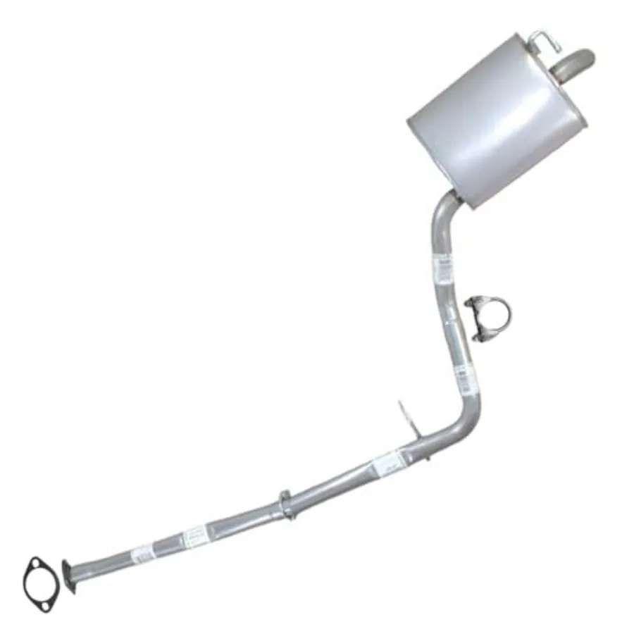 

Exhaust Intermediate Pipe and Muffler Compatible for 2011-2014 Hyundai Sonata 2.4L Stainless Steel Free Clamps and Gasket Inclu