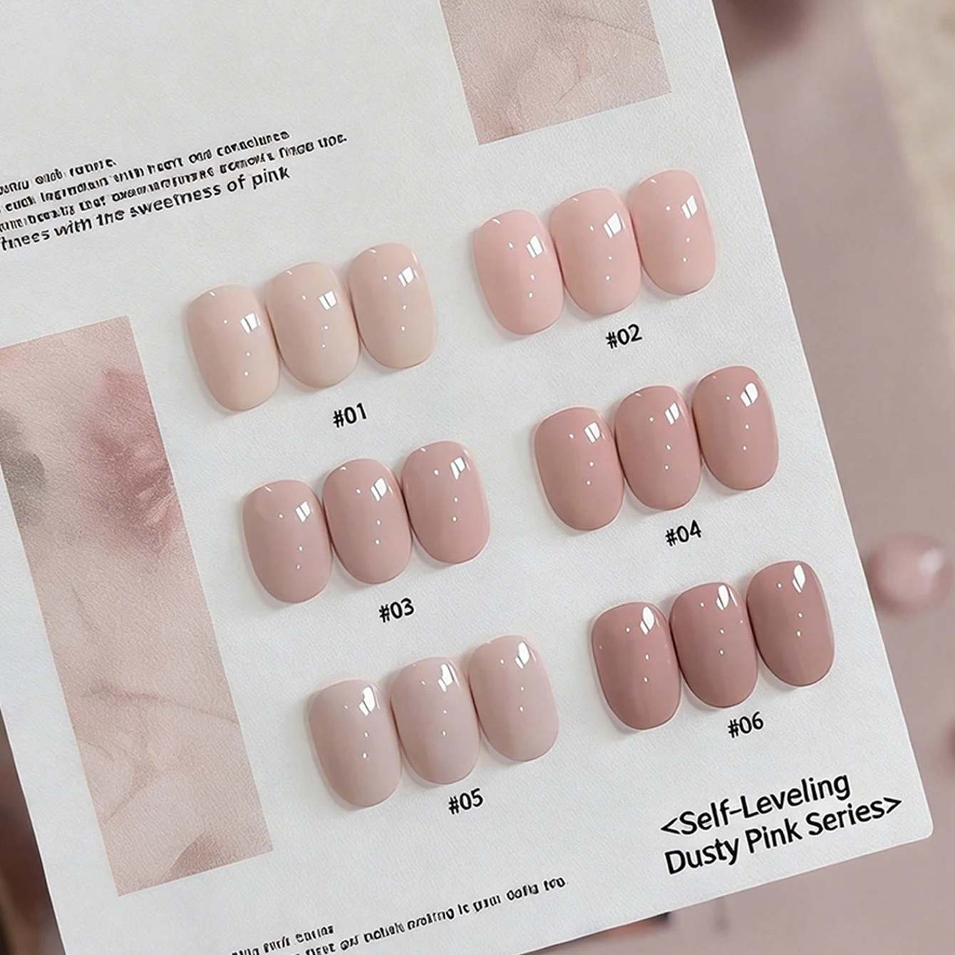 MIANEL 6-Color Sheer Nude Gel Polish – Japanese-Style "Ice-Translucent" Milk Tea & Nude Pink Shades (Perfect for Everyday Wear) view 5