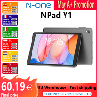 N-one NPad Y1 Android 14 10.1'' Tablet (4+4) 8GB+64GB 1280*800 IPS Screen 4-Cores UNISOC RK3562 WIFI Study Tablet
