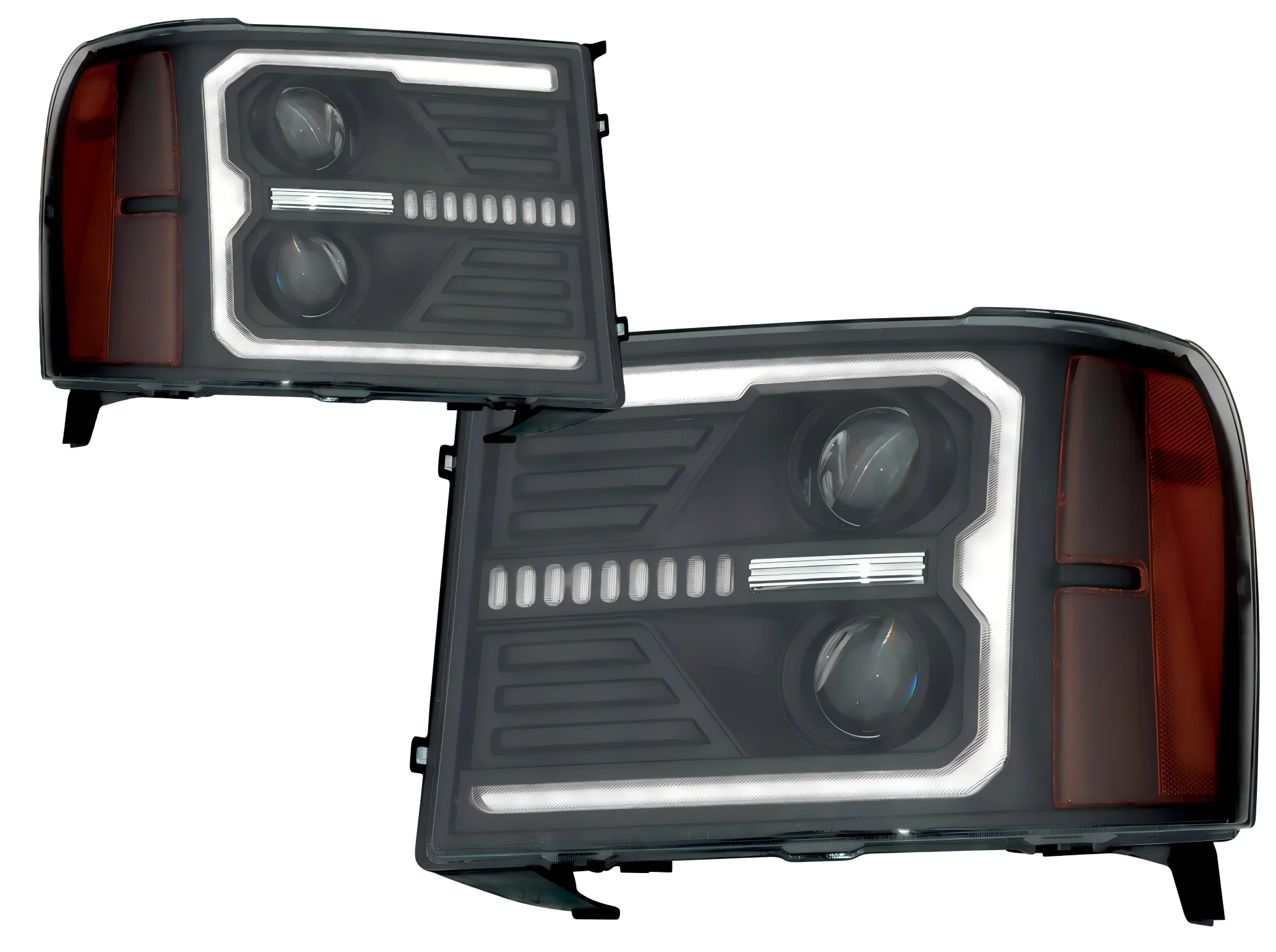 1pcs Full Led Headlight Fit for 2007-2013 GMC Sierra 1500,2007-2014 GMC Sierra 2500HD 3500HD With DRL Sequential TurnSignal