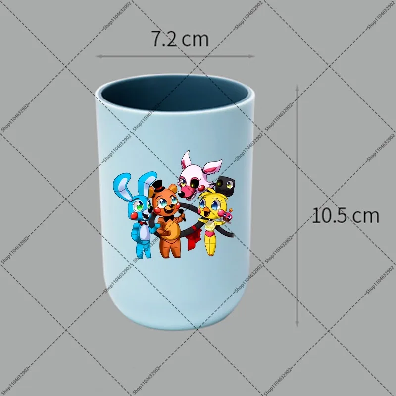 FNAF Toothbrush Cup Five Nights At Freddys Tooth Cups Boys Girls Outdoor Portable Couple Simple Family Water Bottles Party Gifts view 6