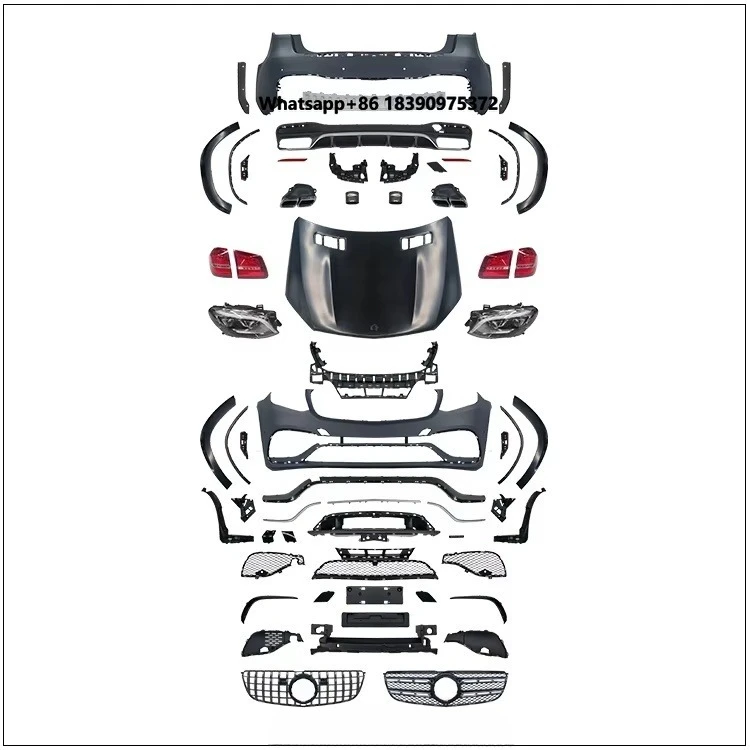 Manufactory Upgrade Body Kit GL X166 (2013-2015) Upgrade to GLS63 (2016-2019) Old to New Model Bumpers Fender