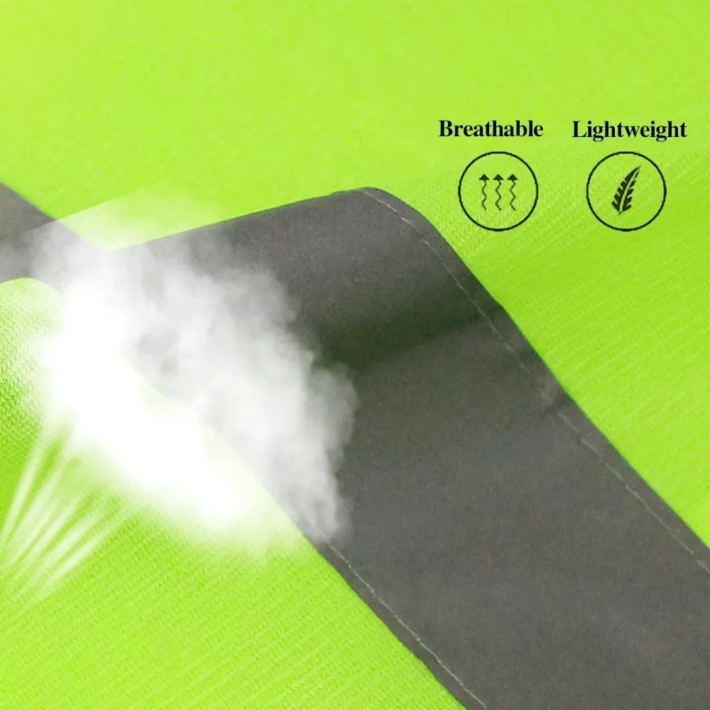 

Прочный светоотражающий жилет повышенной видимости с передними светоотражающими полосами и молнией, рабочий жилет для охранников и строительных работ