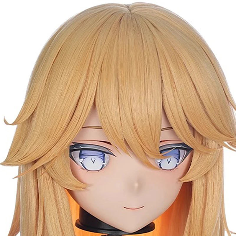 Handmade Full Headband Lock Female/Girl Resin Kig Mask Anime figures Cosplay Japanese Anime Role Play Kigurumi Doll Mask