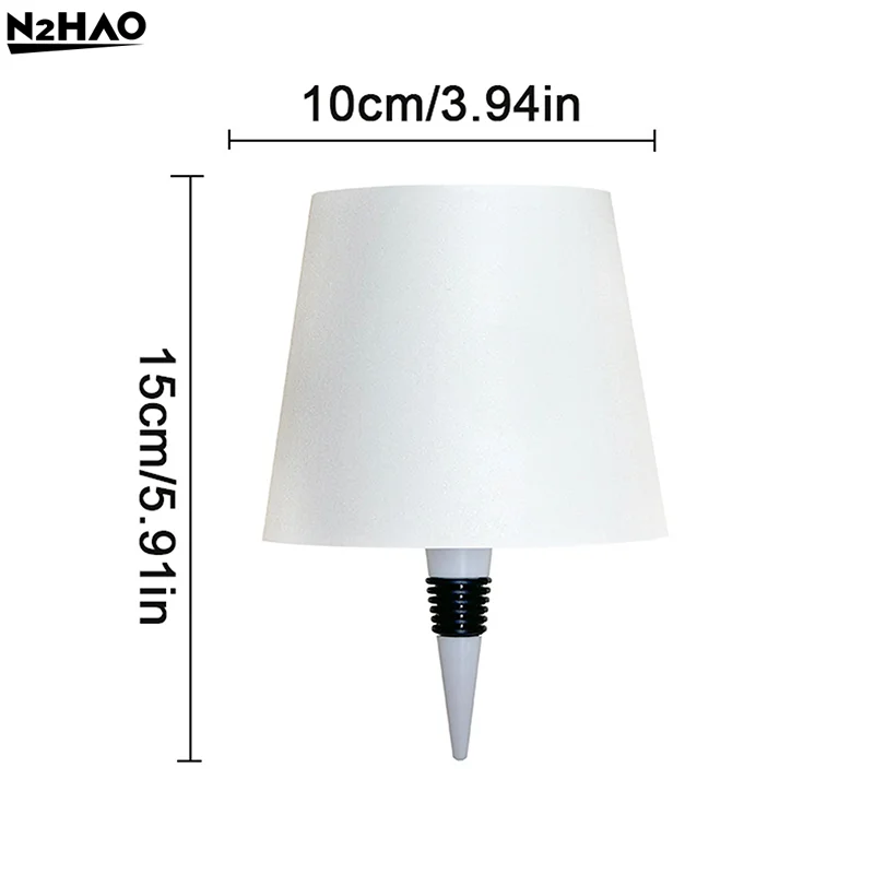 Wireless LED Wine Bottle Lamp Rechargeable Vases LED Light Dimming Mushroom Lamp Touch Control Table Lamp Decorative Night Light