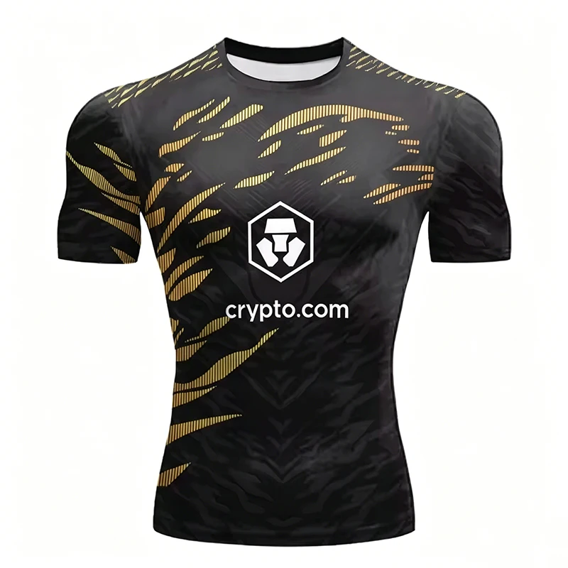 new men's outdoor extreme sports fighting T-shirt, battle night training top, season competition quick drying short sleeved shir