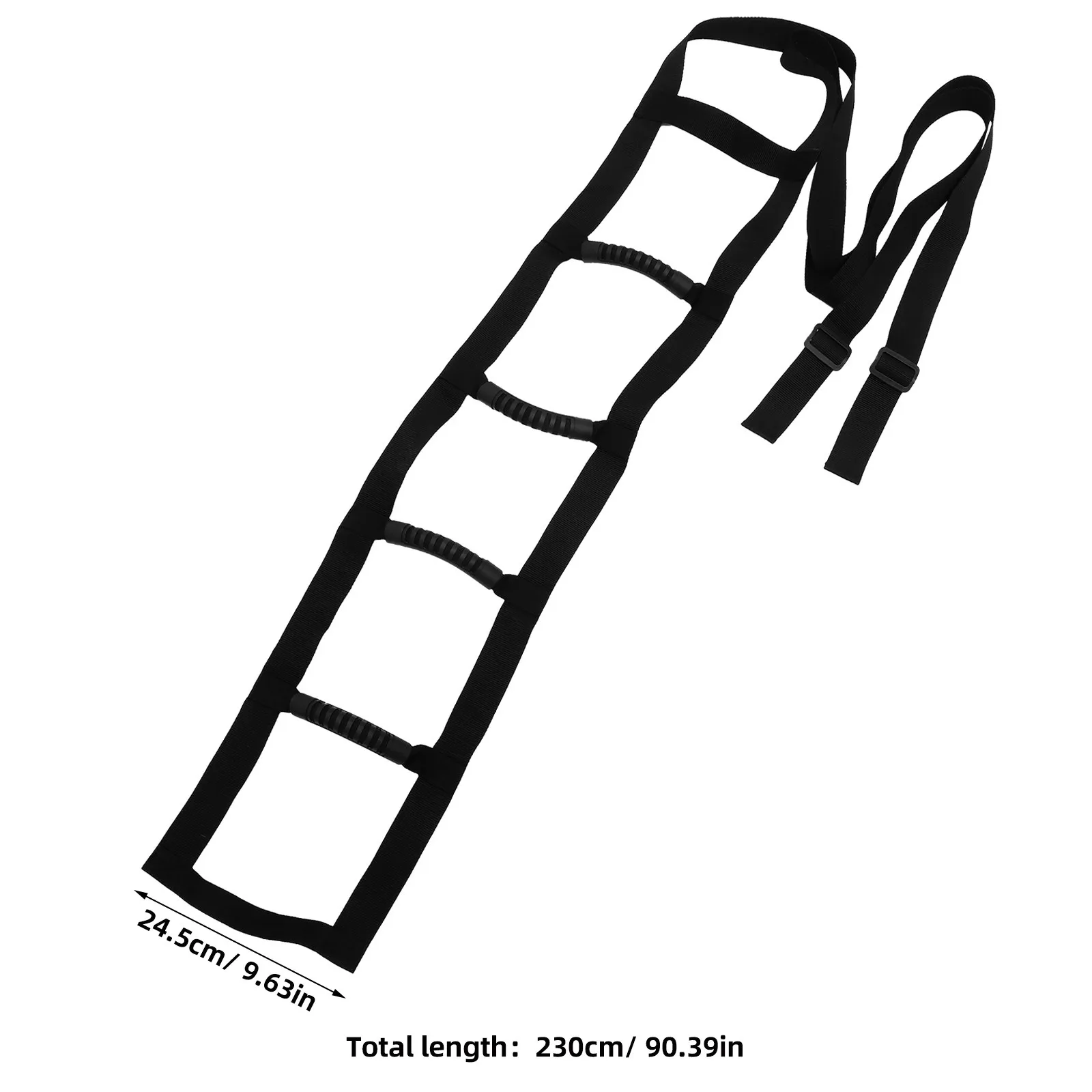 Bed Ladder Assist Sit Up Strap Five Soft Handles Adjustable Rope Ladder Bed Support Pull Up Strap for Elderly Senior Injury