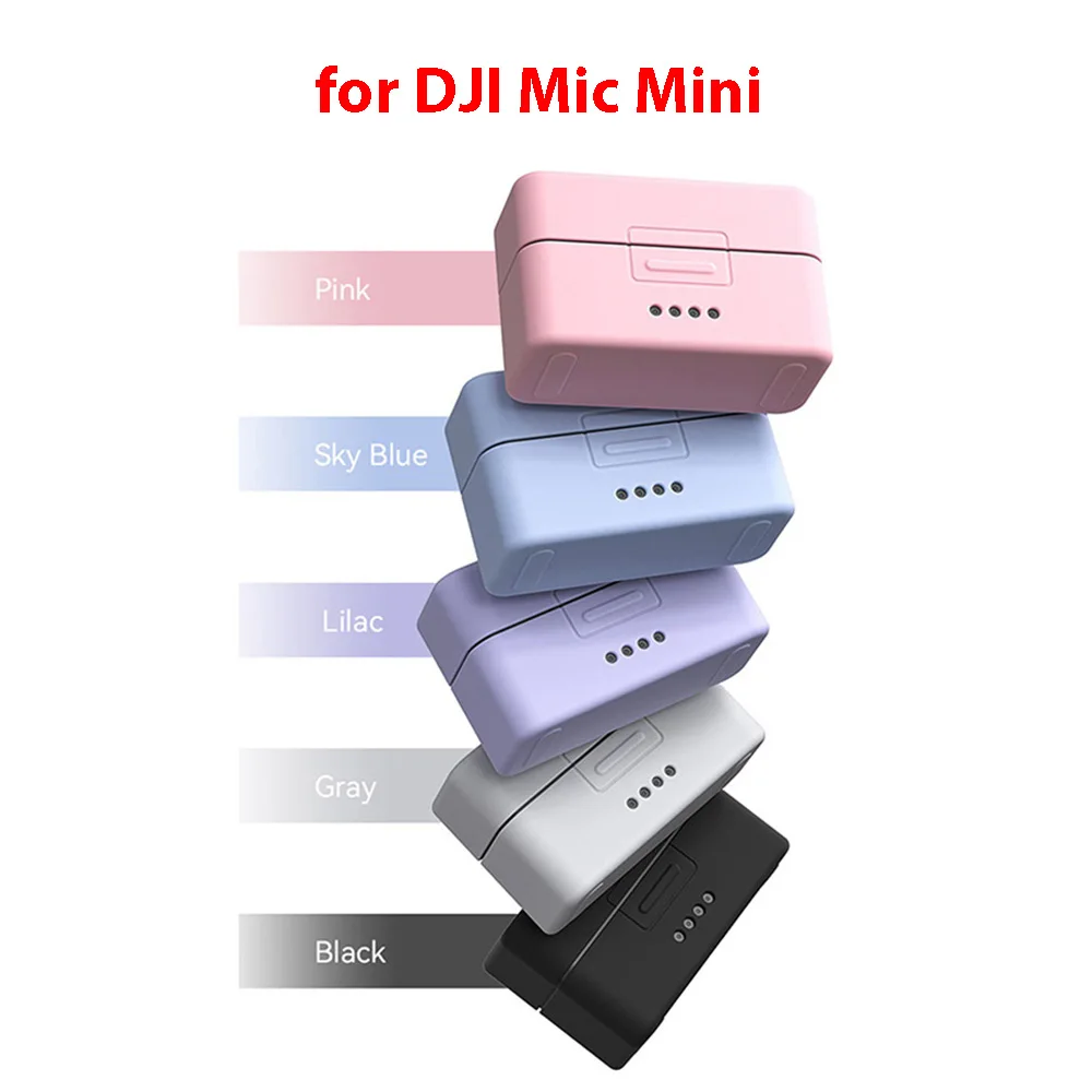

For DJI Mic Mini Silicone Protective Case Microphone Charging Compartment Case Accessories