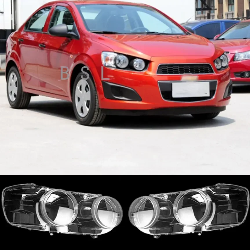 Car Front Glass Lens Caps Headlight Cover Auto Light Transparent Lampshade Shell Headlamp Case For Chevrolet Aveo 2011 2012 2013