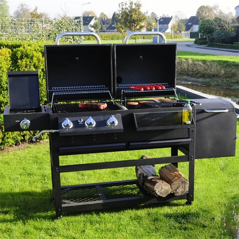 Gas and Carbon BBQ Grill American Court...