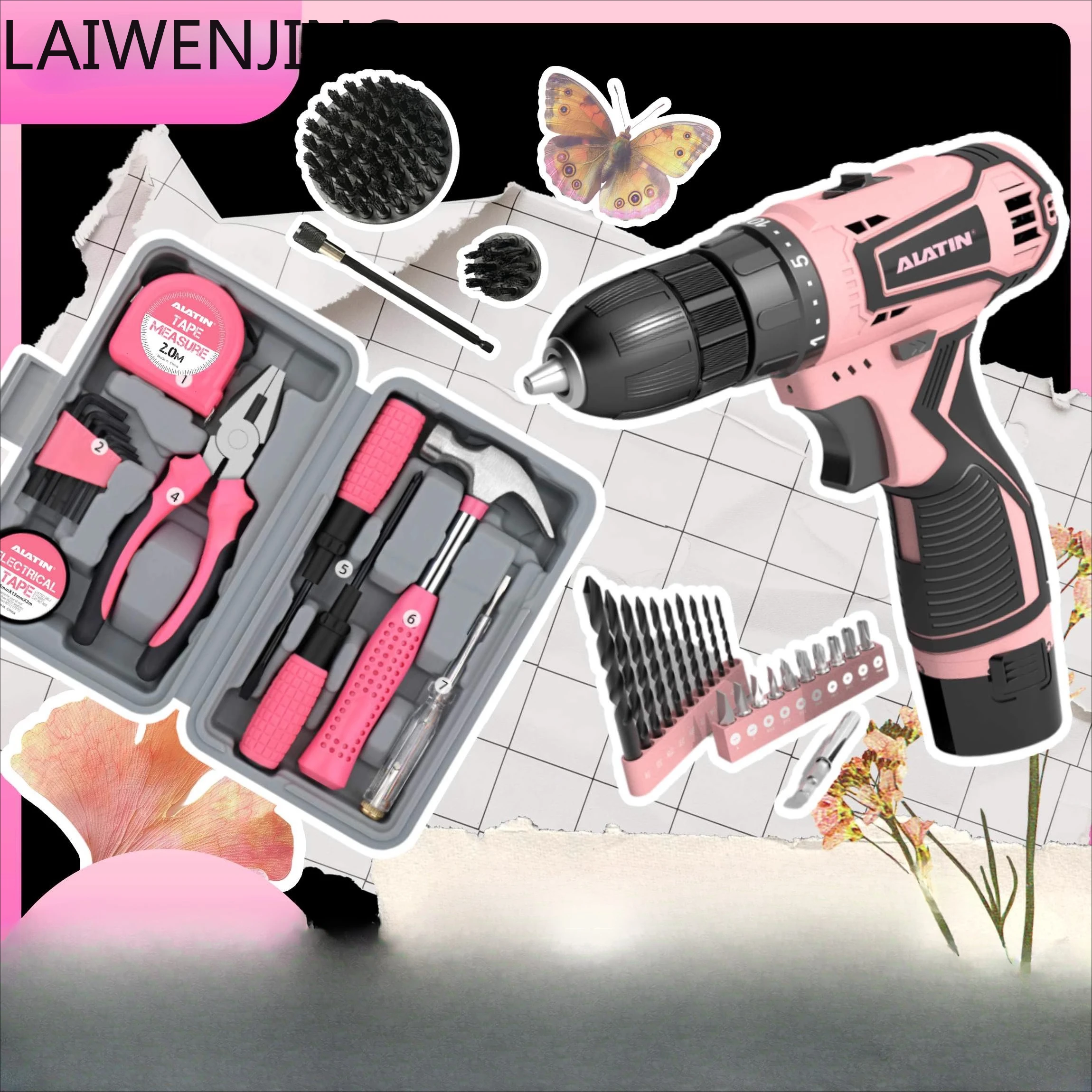 

SGF small punching screw hardware toolbox set impact drill