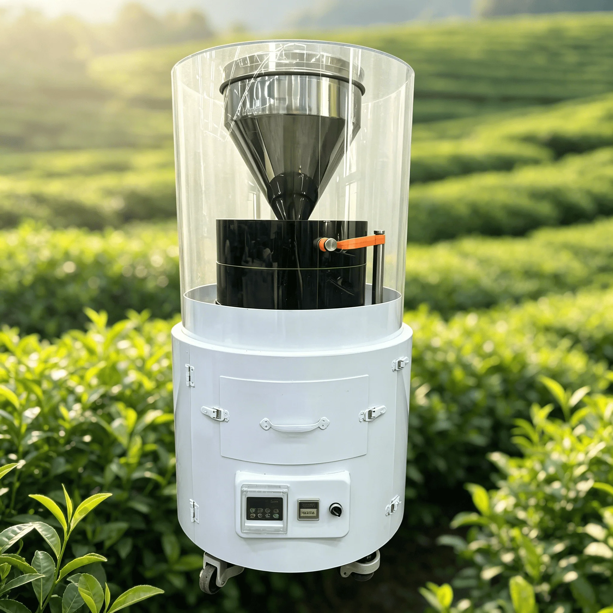 Natural Stone & Stainless Steel Grinder With Motor For High Capacity Green & Black Tea Bakery Use