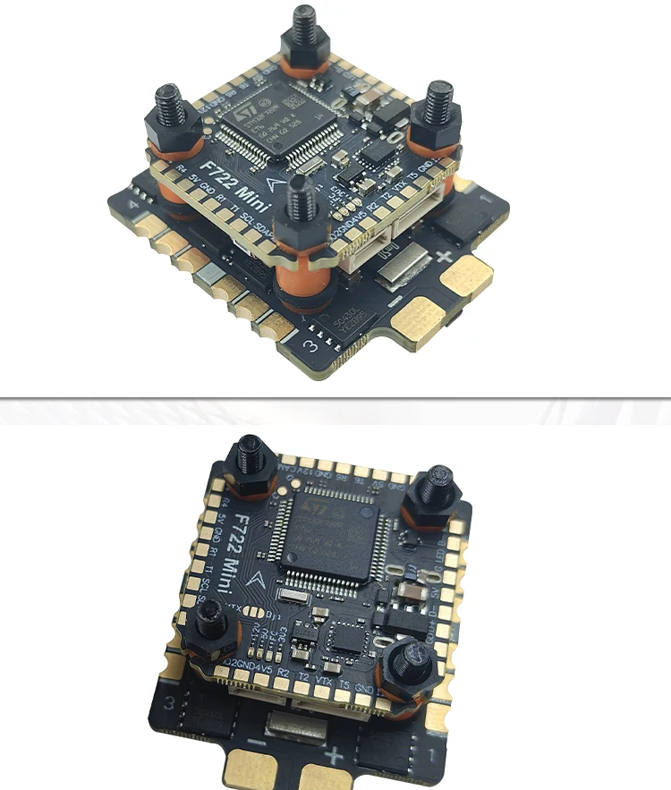 DAKEFPV F722 mini Flight Stack F722 Mini FC 55A/60A/70A ESC 3-6S Lipo 20x20mm ICM42688 Gyro For Remote Control FPV Racing Drone