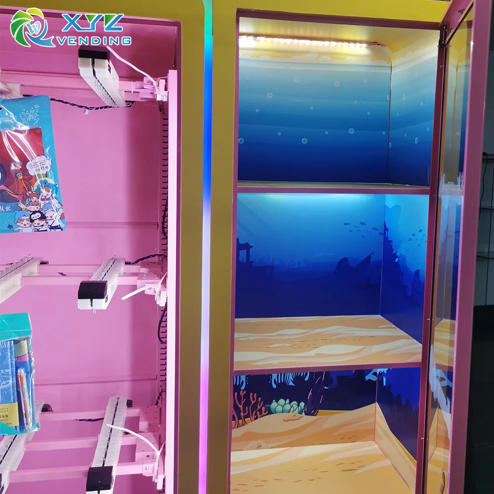 الصين مصدر المصنع 21.5 بوصة تعمل باللمس التلقائي شنقا الملابس والمجوهرات آلات بيع القمصان