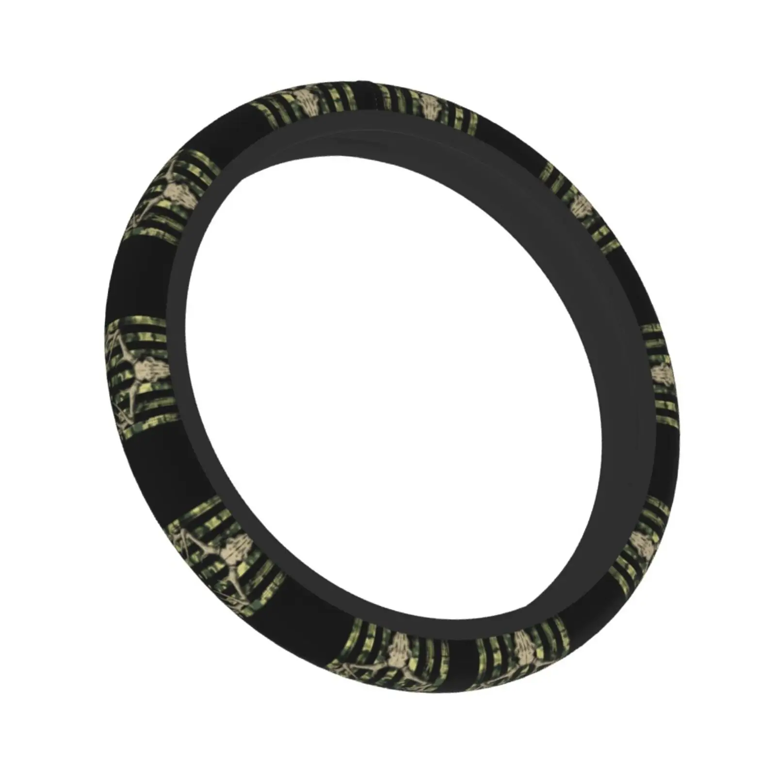 Camo Camouflage American Flag Hunting Deer Car Steering Wheel Cover 37-38 Anti-slip Colorful Auto Decoration Car Accessories - view 2