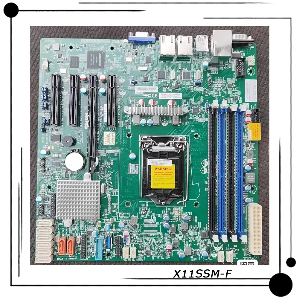 X11SSM-F For Supermicro Server Micro-ATX Motherboard LGA 1151 C236 Chipset Supports E3-1200 v6/v5 7th/6th i3 Series Fully Tested