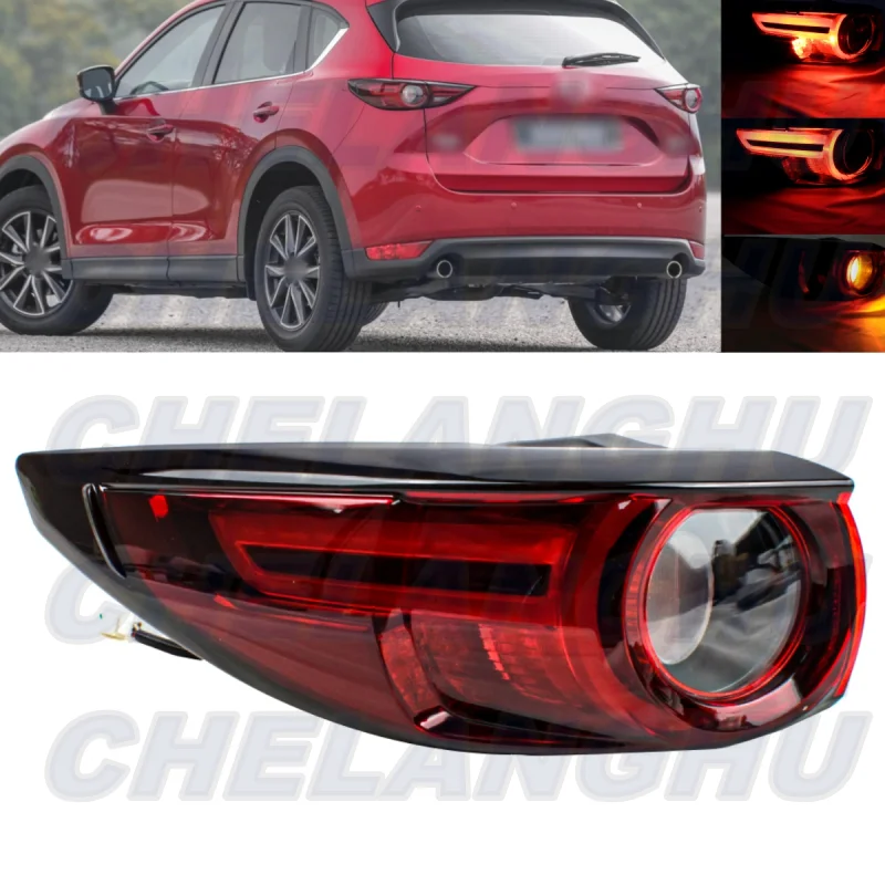 

Left Outer Side LED Rear Tail Lamp Light With Bulbs KB8A51160F For Mazda CX-5 2017 2018 2019 2020 2021